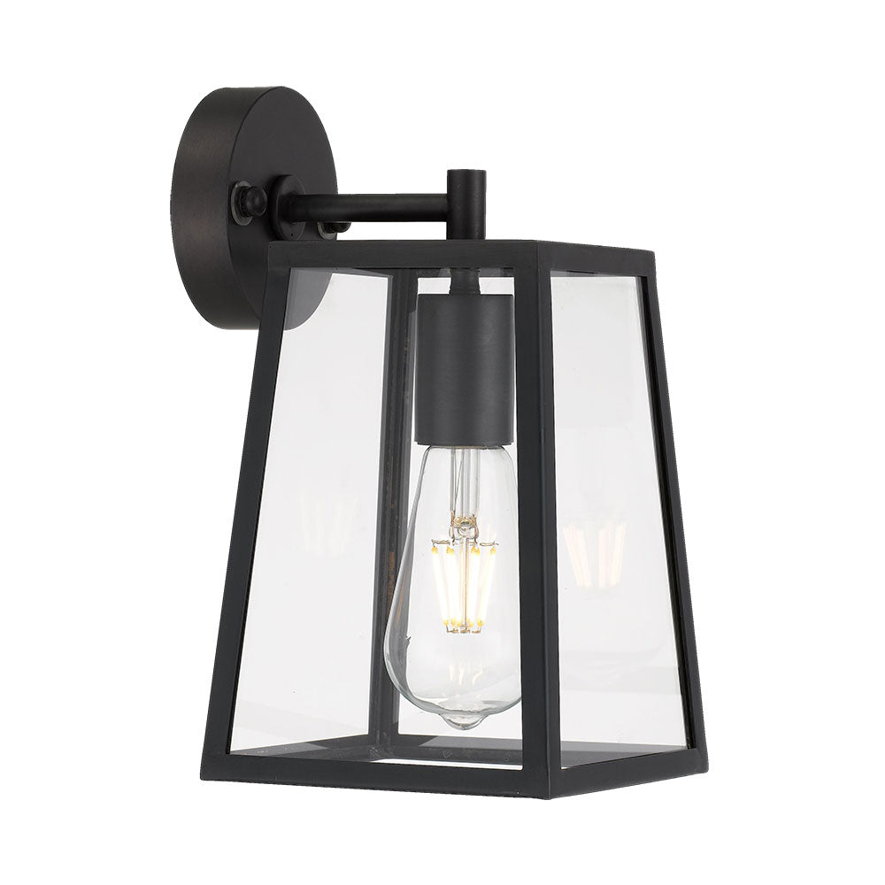 Buy Outdoor Wall Lanterns Australia Cantena 1 Light Small Wall Light Black - CANTENA WB15-BK