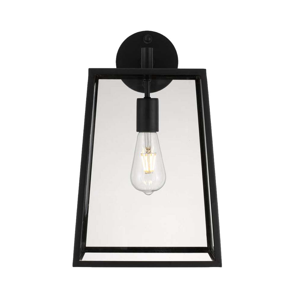 Buy Outdoor Wall Lanterns Australia Cantena 1 Light Large Wall Light Black - CANTENA WB25-BK