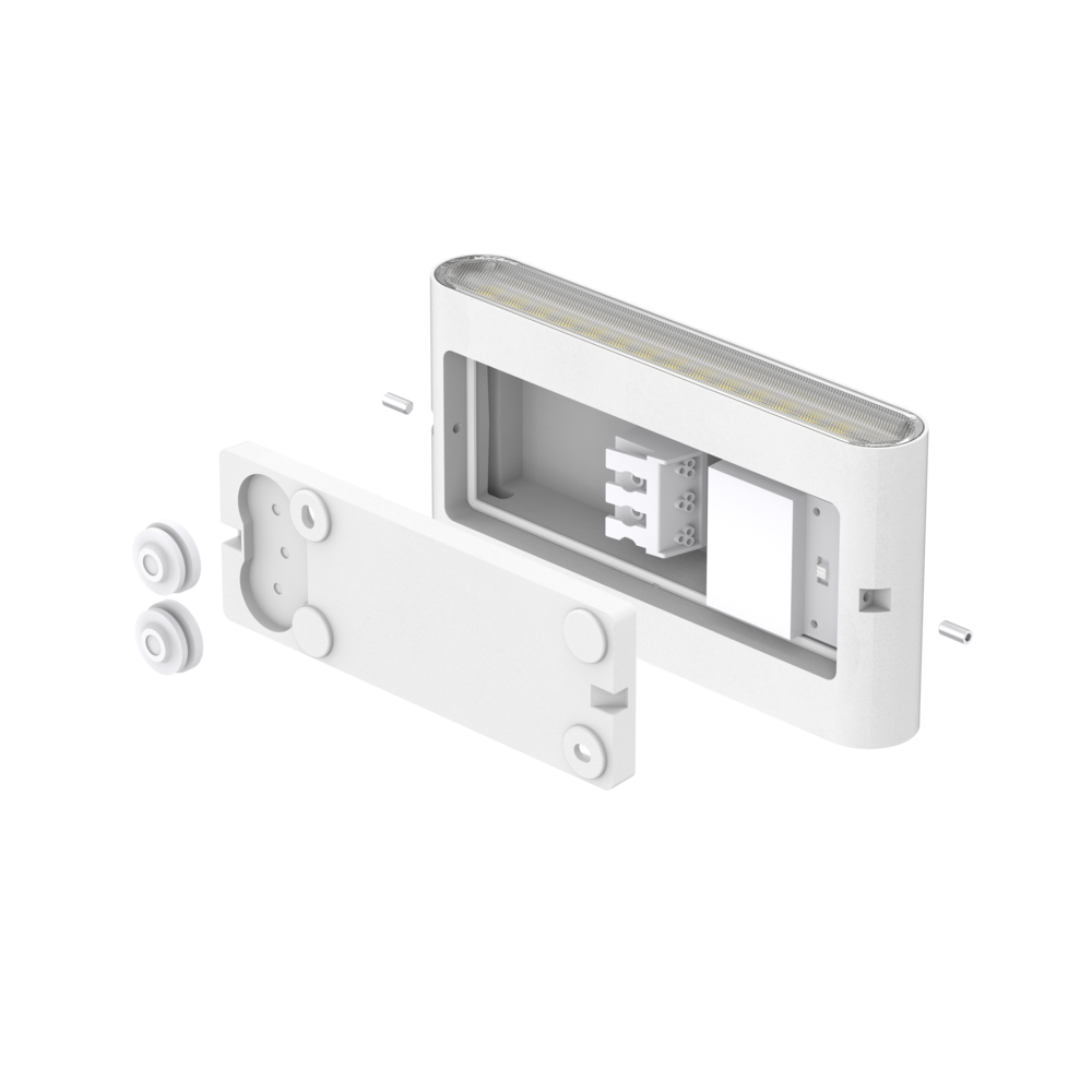 Buy Exterior Wall Lights Australia CARINA Exterior Wall Light 10W White Aluminium 3CCT - SE7150/10TC/WH