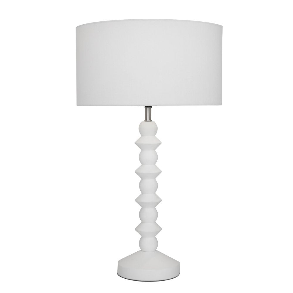 Buy Table Lamps Australia Carter 1 Light Table Lamp Matt White - CART1TL