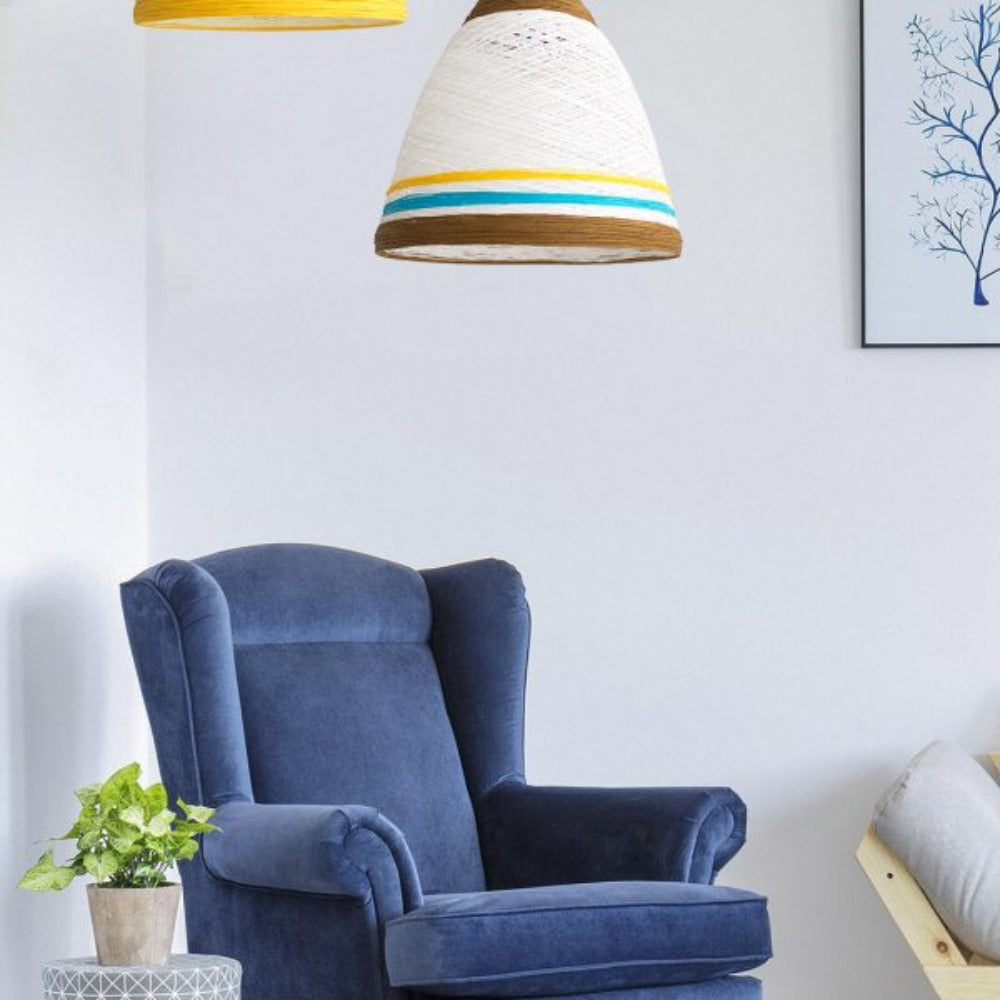 Buy Pendant Lights Australia Jane Pendant Light Brown & White - LL002PL039B