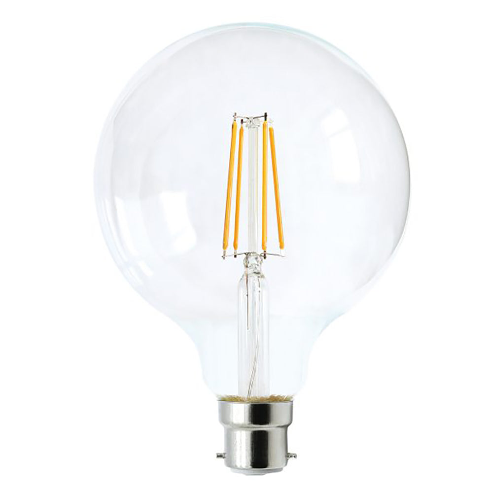 Buy LED Filament Globes Australia G125 LED Filament Globe BC 8W 240V Glass 2700K - CF22DIM