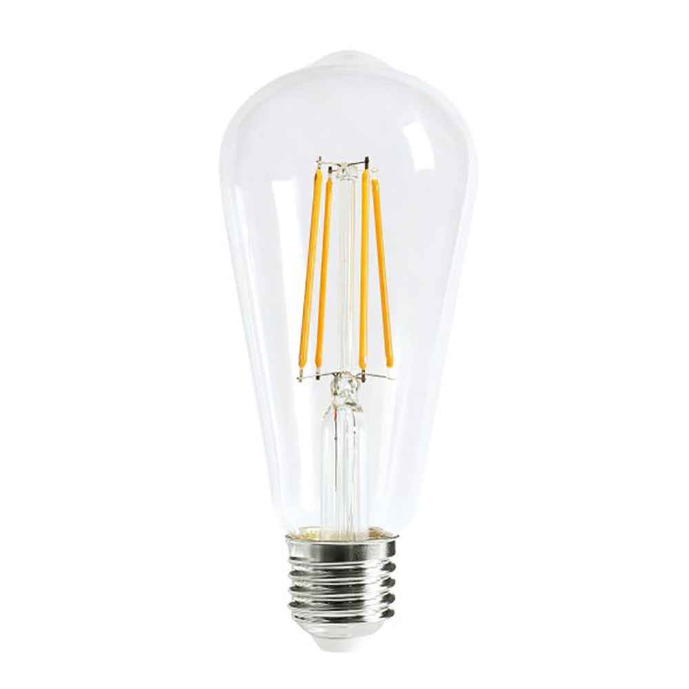 Buy LED Filament Globes Australia ST64 Pear LED Filament Globe ES 8W 240V Glass 2700K - CF28DIM