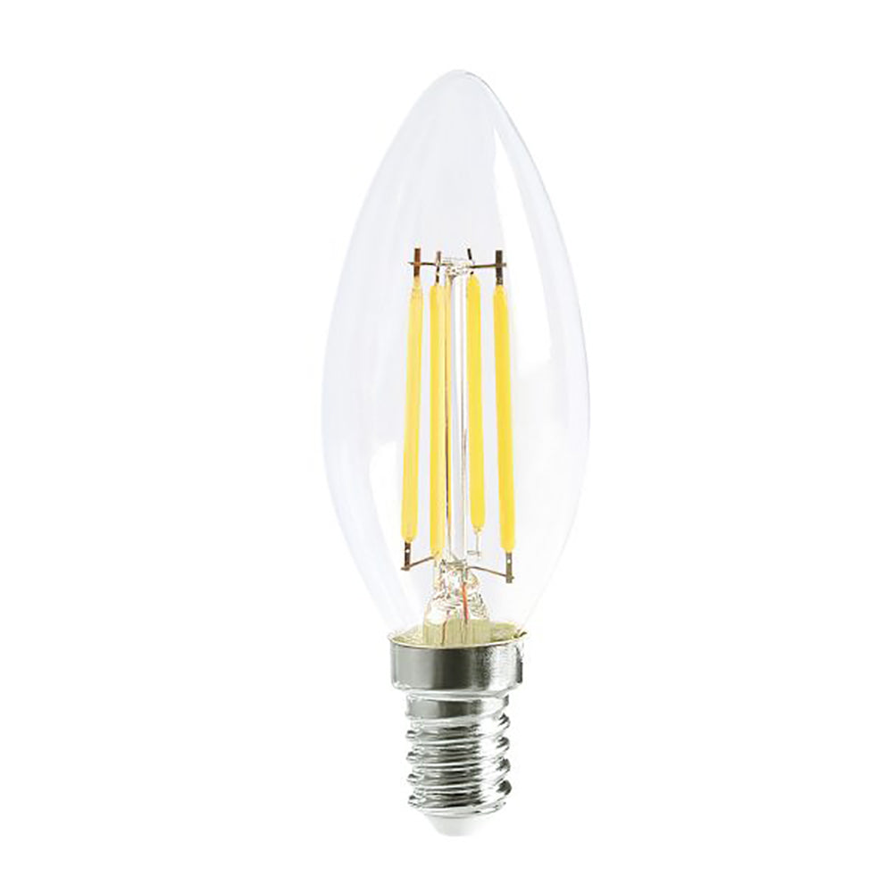 Buy LED Filament Globes Australia Candle LED Filament Globe SES 4W 240V Glass 6000K - CF45DIM