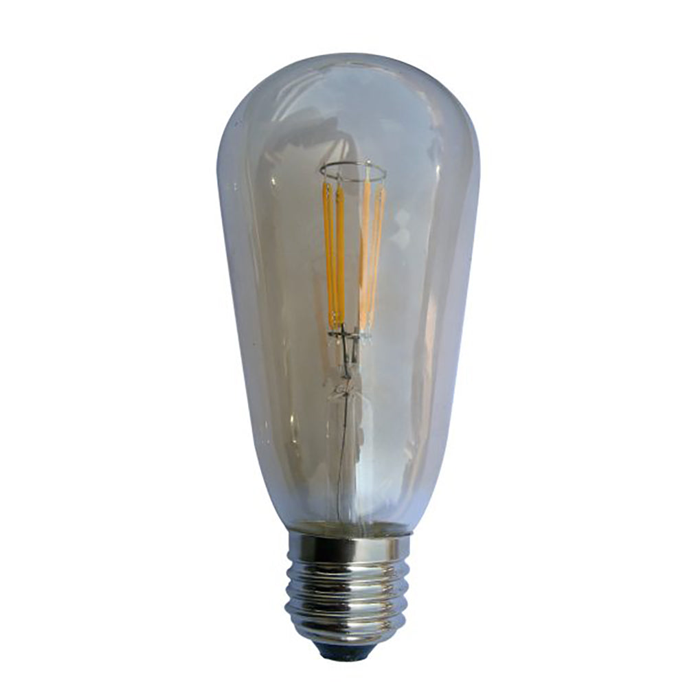Buy LED Filament Globes Australia ST57 LED Filament Globe ES 4W 240V Amber Glass 2200K - CF6A