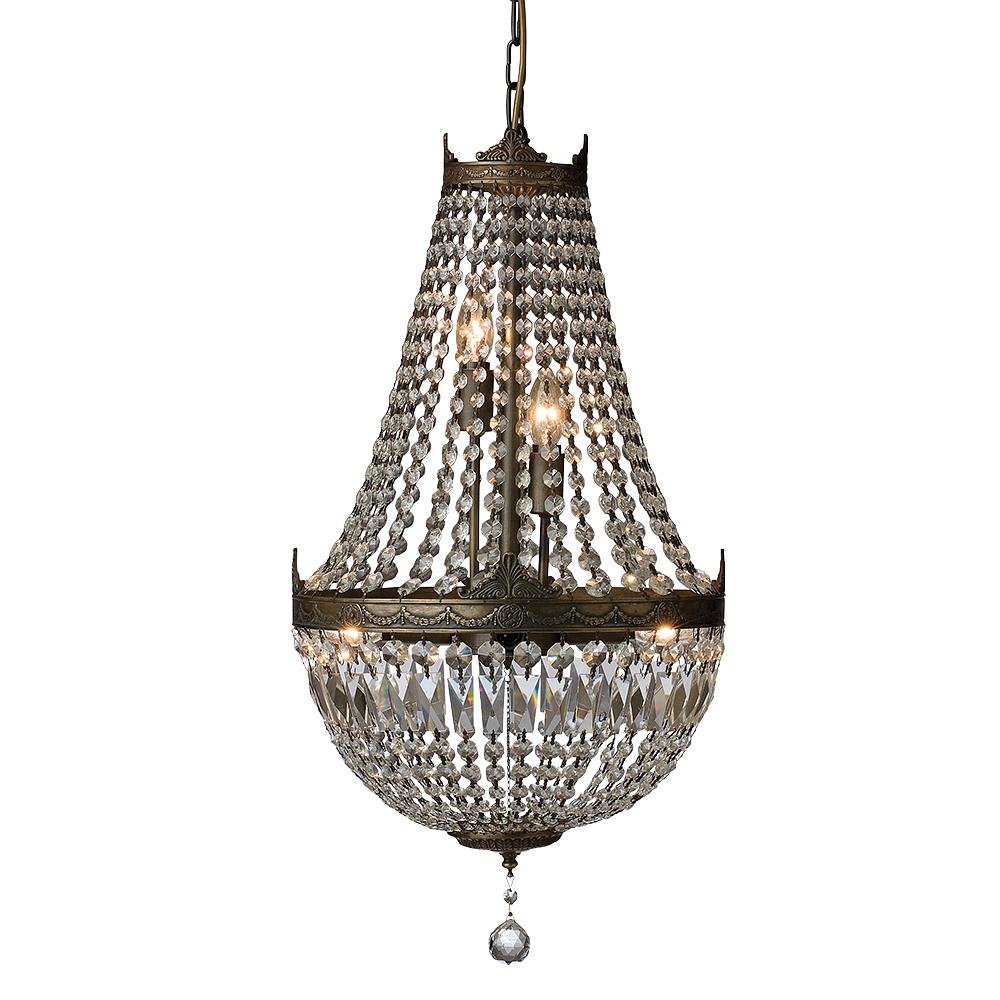 Buy Chandeliers Australia Chandelier 6 Lights W400mm Brass - CH-O400-BRASS