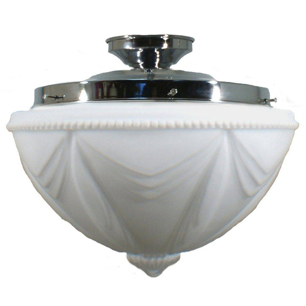 Buy DIY Batten Fix Lights Australia DIY Batten Fix Chrome With 14" Empire Opal Matt Glass - 3010013