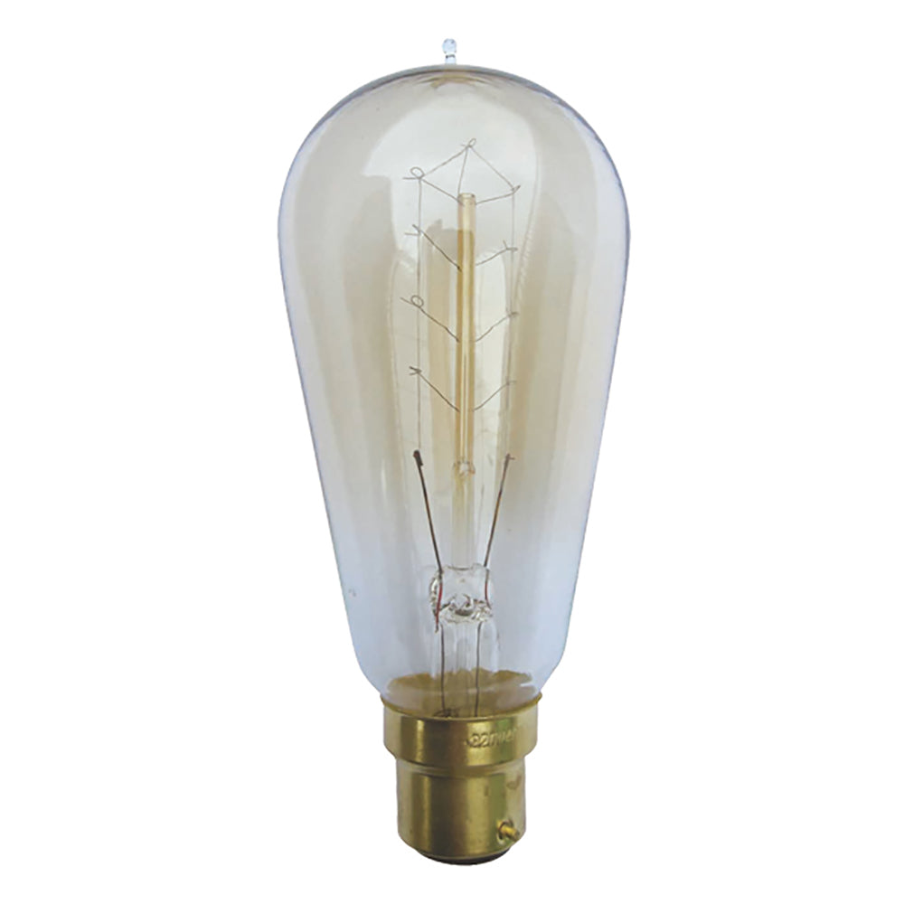 Buy Incandescent Filament Globes Australia ST57 Incandescent Filament Globe BC 25W 240V 2000K - CLACFC25BC