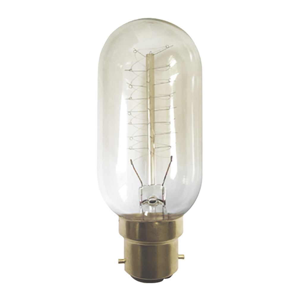 Buy Incandescent Filament Globes Australia T45 Incandescent Filament Globe BC 25W 240V 2000K - CLACFD25BC