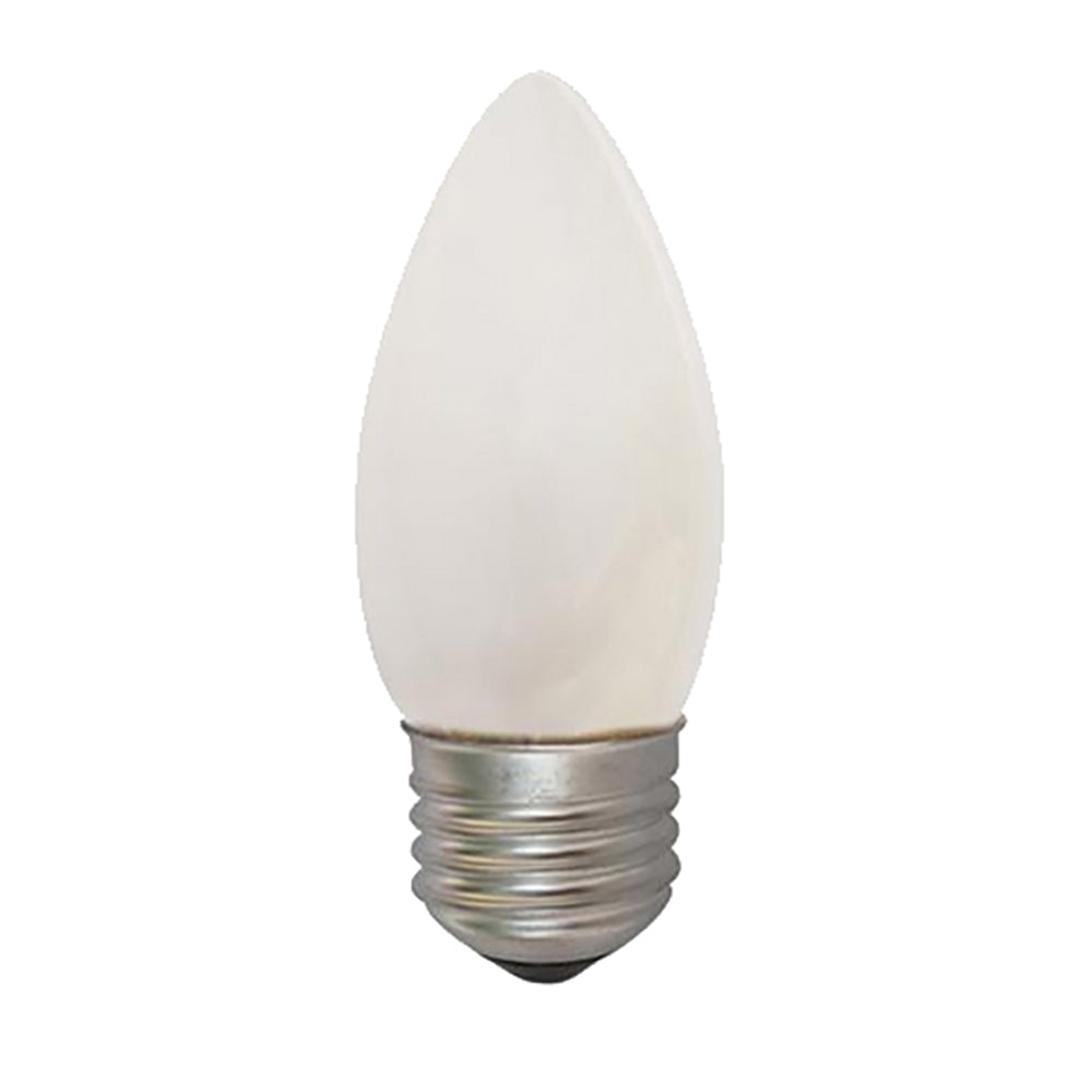 Buy Halogen Globes Australia Candle Halogen Globe ES 18W 240V Frosted Glass 2800K - CLAHACAN18WESFR