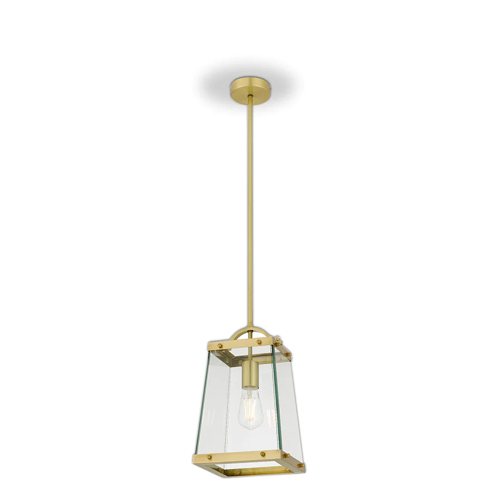 Buy Ceiling Lanterns Australia Colair 1 Light Pendant Solid Brass - COLAIR PE1-BRS