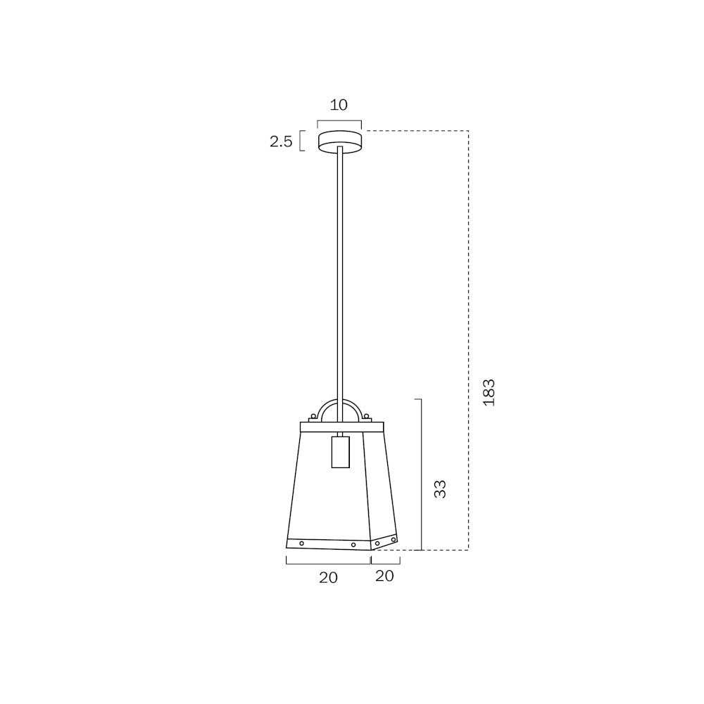 Buy Ceiling Lanterns Australia Colair 1 Light Pendant Solid Brass - COLAIR PE1-BRS