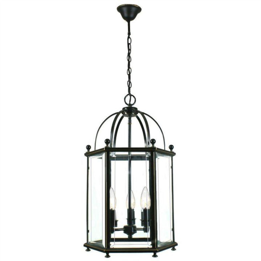 Buy Pendant Lights Australia Country Medium 3 Light Lantern Bronze - 1000122