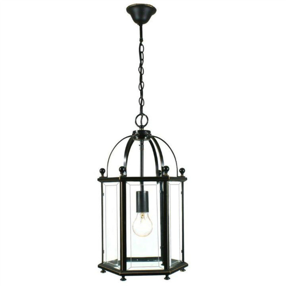 Buy Pendant Lights Australia Country Small 1 Light Lantern Bronze - 1000123