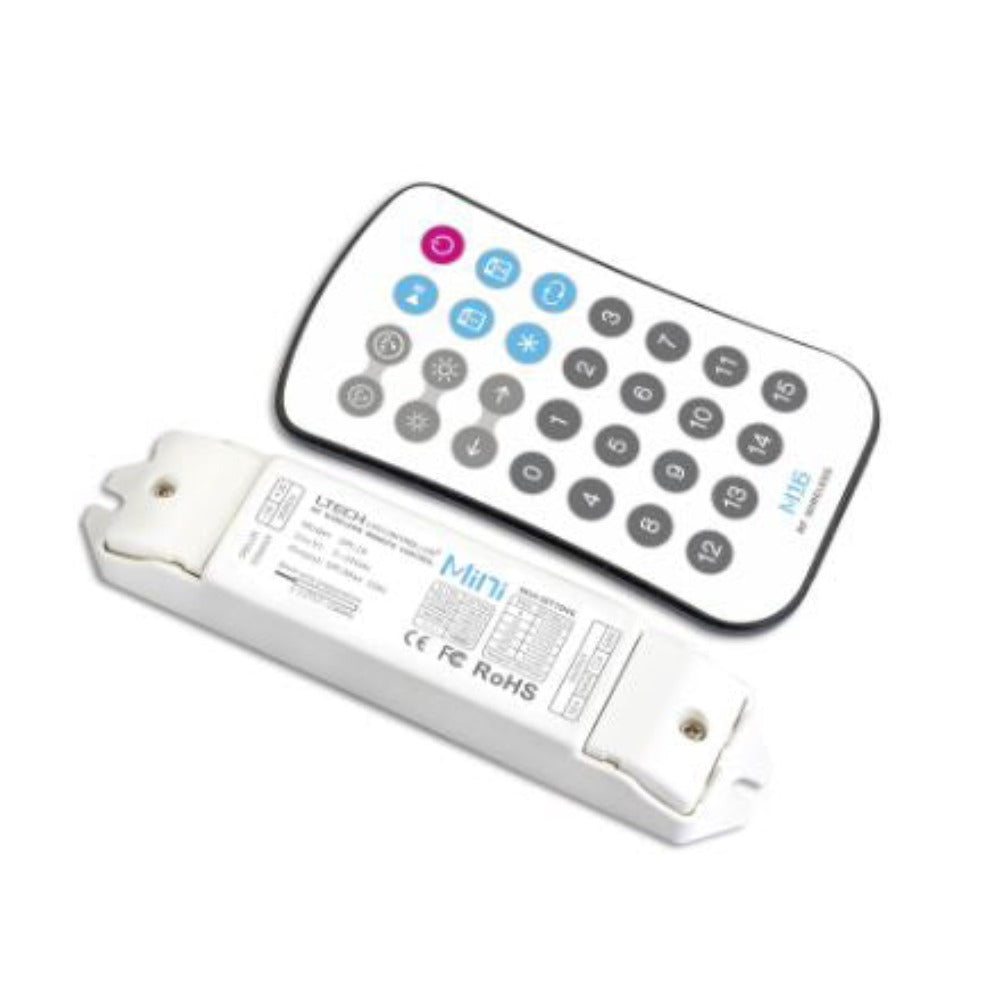 LED Strip Light RGB Controller 12V / 24V White - HV9102-SPI-16S+M16S