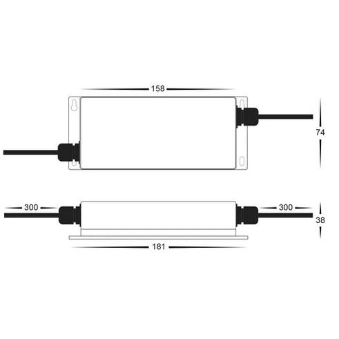 Buy Strip Light Controllers Australia Smart LED Strip Light Controller W38mm 12V / 24V Plastic - HV9103-1009FAW
