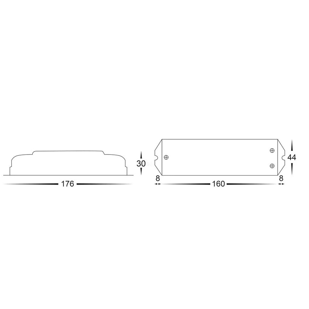 Buy Strip Light Controllers Australia LED Strip Light RGBCW Controller 12V / 24V White Plastic - HV9103-F5-DMX-4A