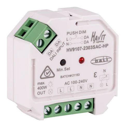 Buy Strip Light Controllers Australia Strip Light Controller Dali Dimming White Plastic - HV9107-2303SAC-HP