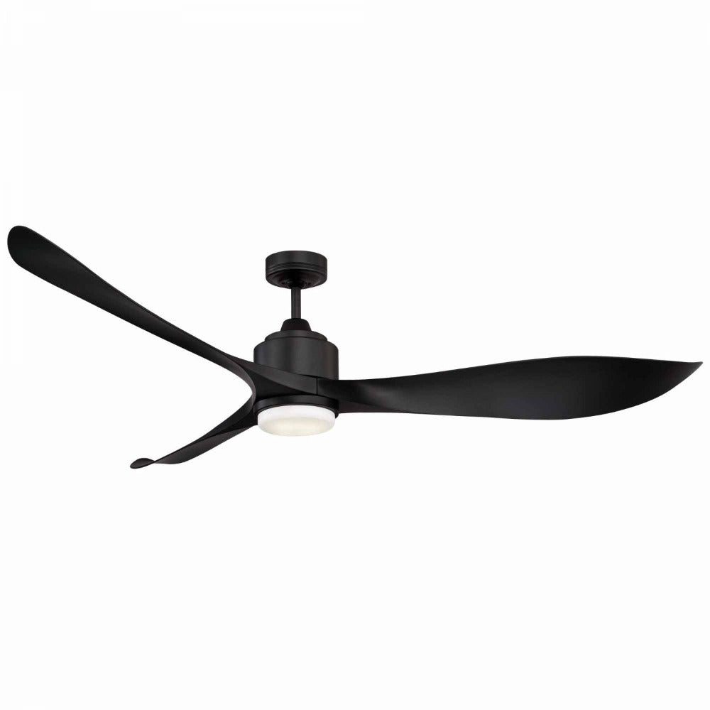 Buy DC Ceiling Fans With Light Australia Eagle XL DC Ceiling Fan 66" Black With Light + Remote Control - FC368163BB