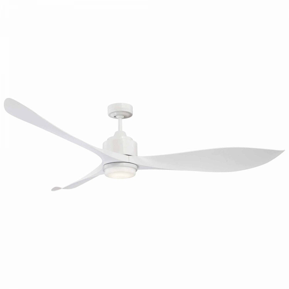 Buy DC Ceiling Fans With Light Australia Eagle XL DC Ceiling Fan 66" White With Light + Remote Control - FC368163WH