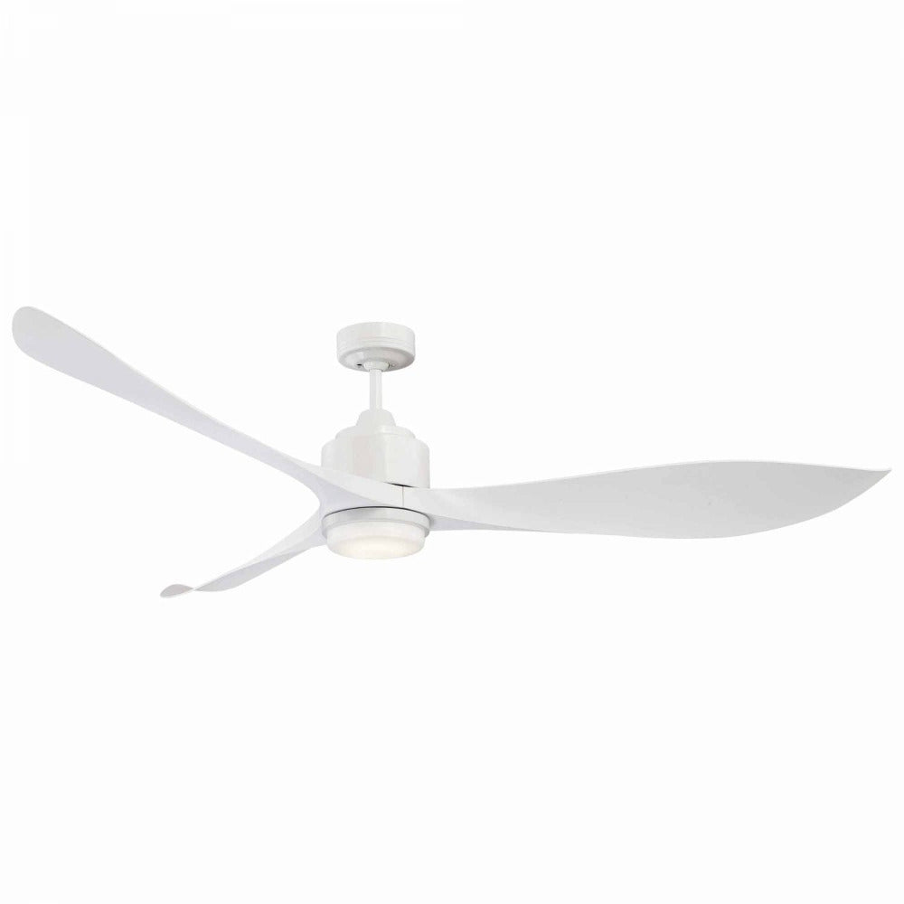 Eagle XL DC Ceiling Fan 66" White With Light + Remote Control - FC368163WH