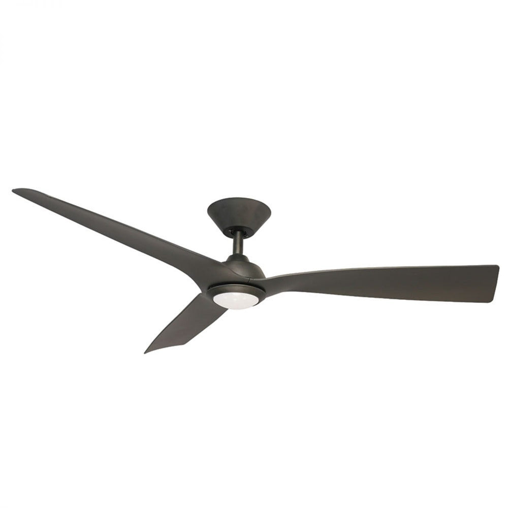 Buy DC Ceiling Fans With Light Australia TRINIDAD III DC Ceiling Fan 52" Black With LED Light - FC598133BB