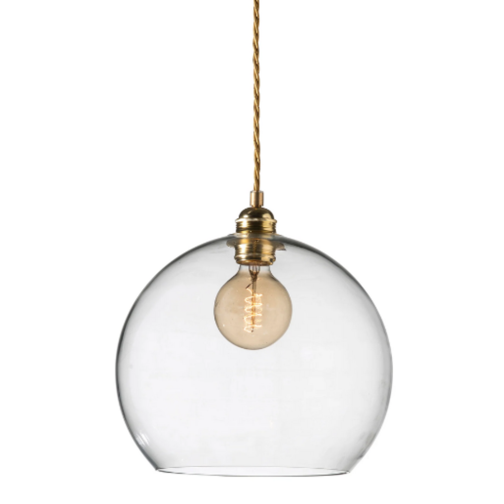 Buy Pendant Lights Australia Rowan Pendant Light W280mm Glass Matt Gold - LA101