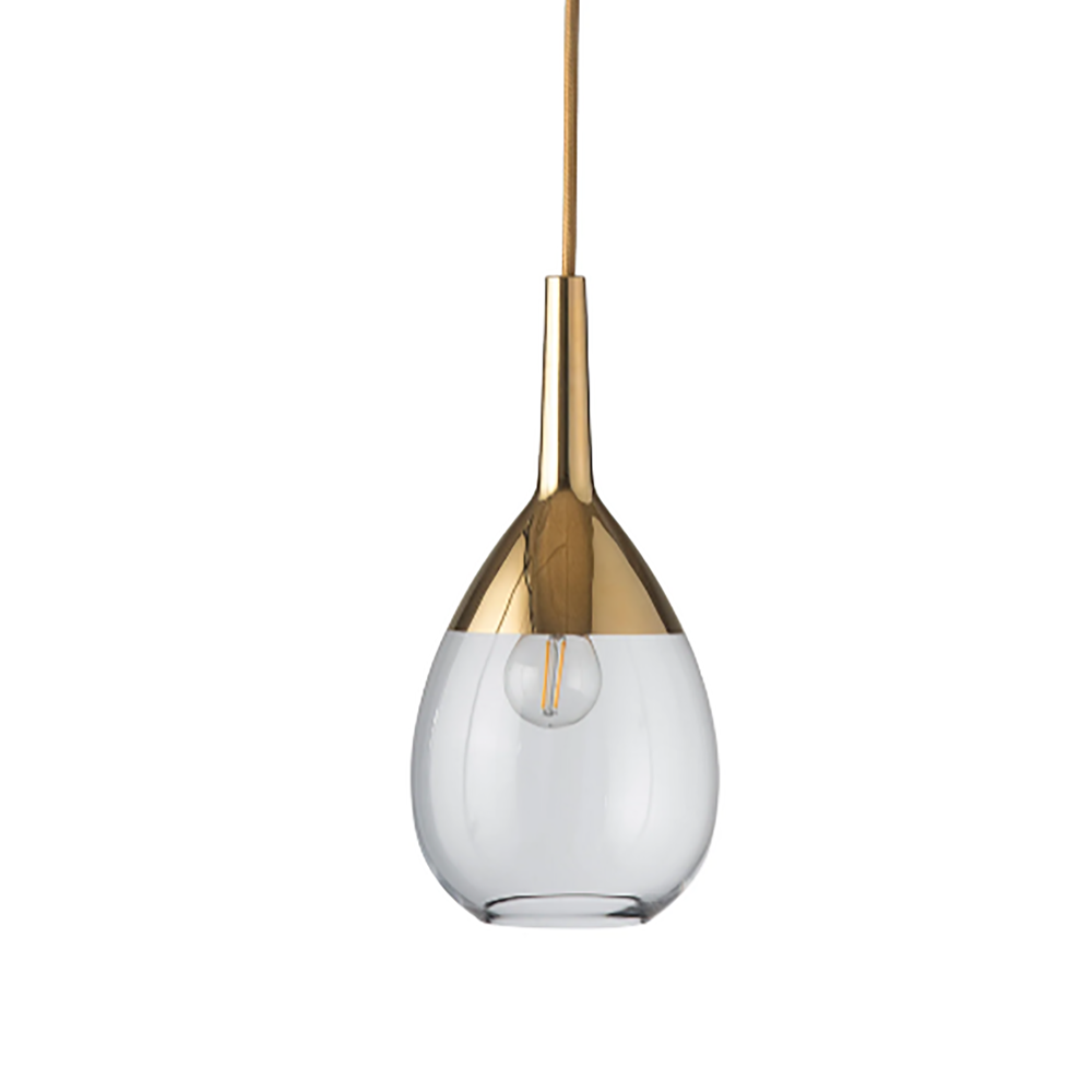 Buy Pendant Lights Australia Lute Pendant Light W140mm Glass - LA1014