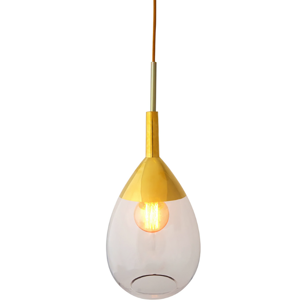 Buy Pendant Lights Australia Lute Pendant Light W220mm Glass - LA101