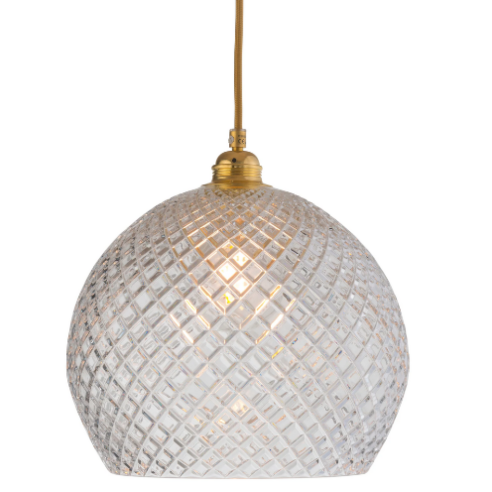 Buy Pendant Lights Australia Rowan Pendant Light W280mm Glass Matt Gold - LA101