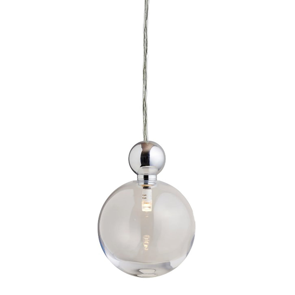 Buy Mini Pendants Australia Uva Mini Pendant Light 12V W100mm Shiny Silver - LA1019
