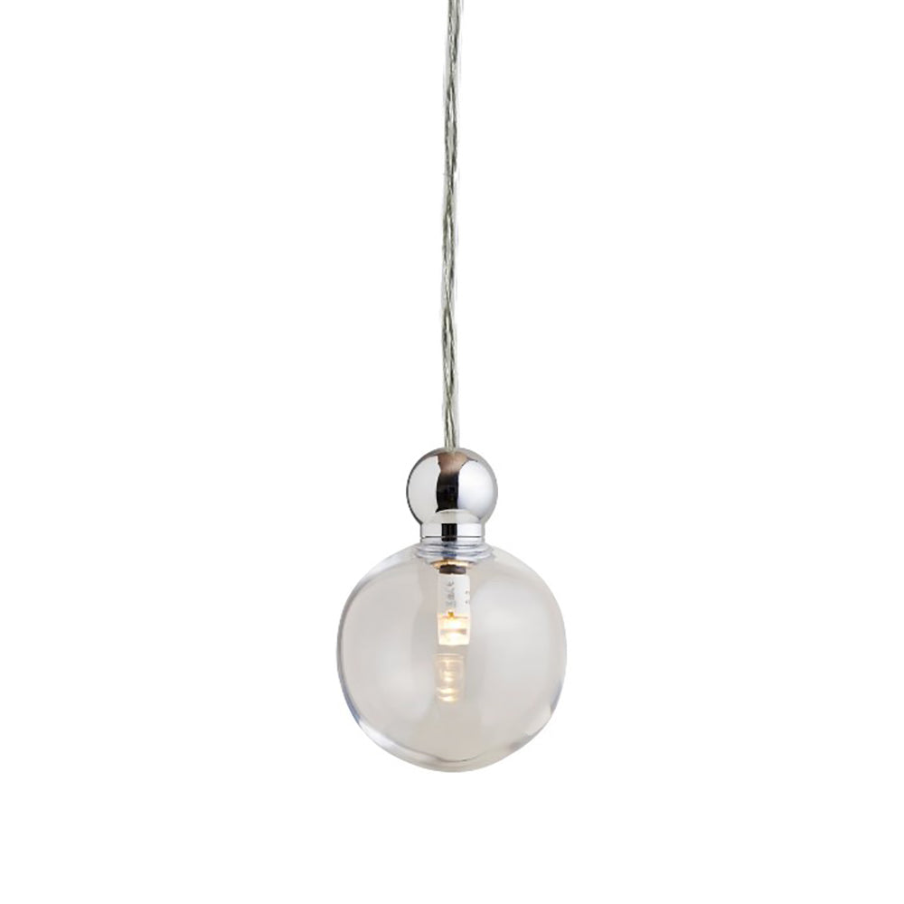 Buy Mini Pendants Australia Uva Mini Pendant Light 12V W70mm Shiny Silver - LA1019