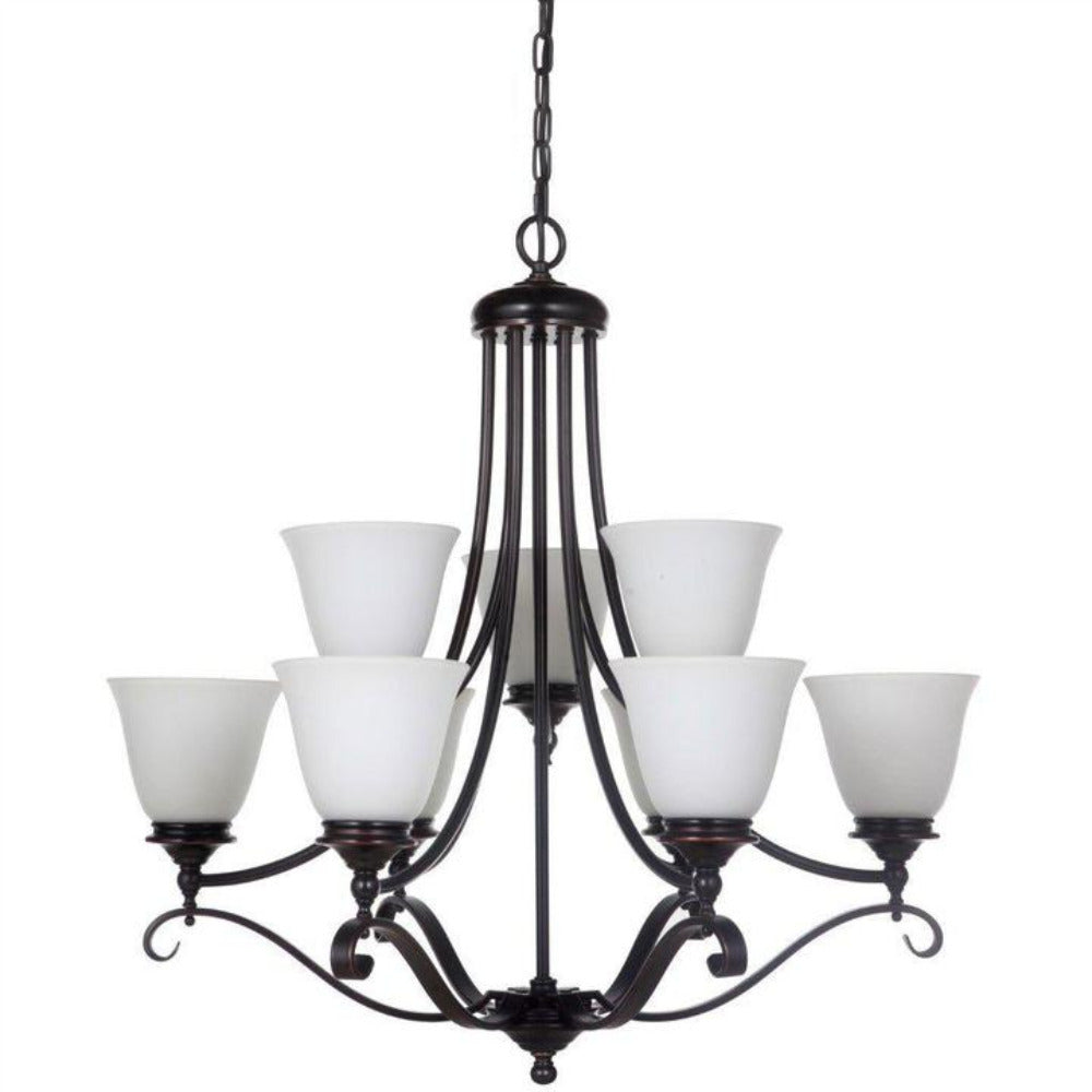 Buy Pendant Lights Australia Dallas 9 Light Pendant Bronze - 1000129