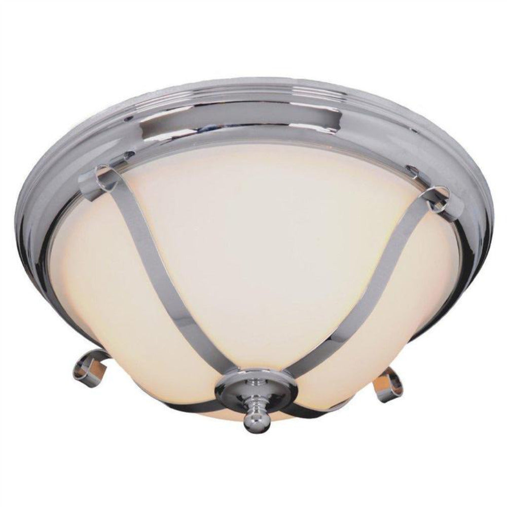 Buy Flush Mount Lights Australia Dallas 3 Light Oyster Chrome - 1000130