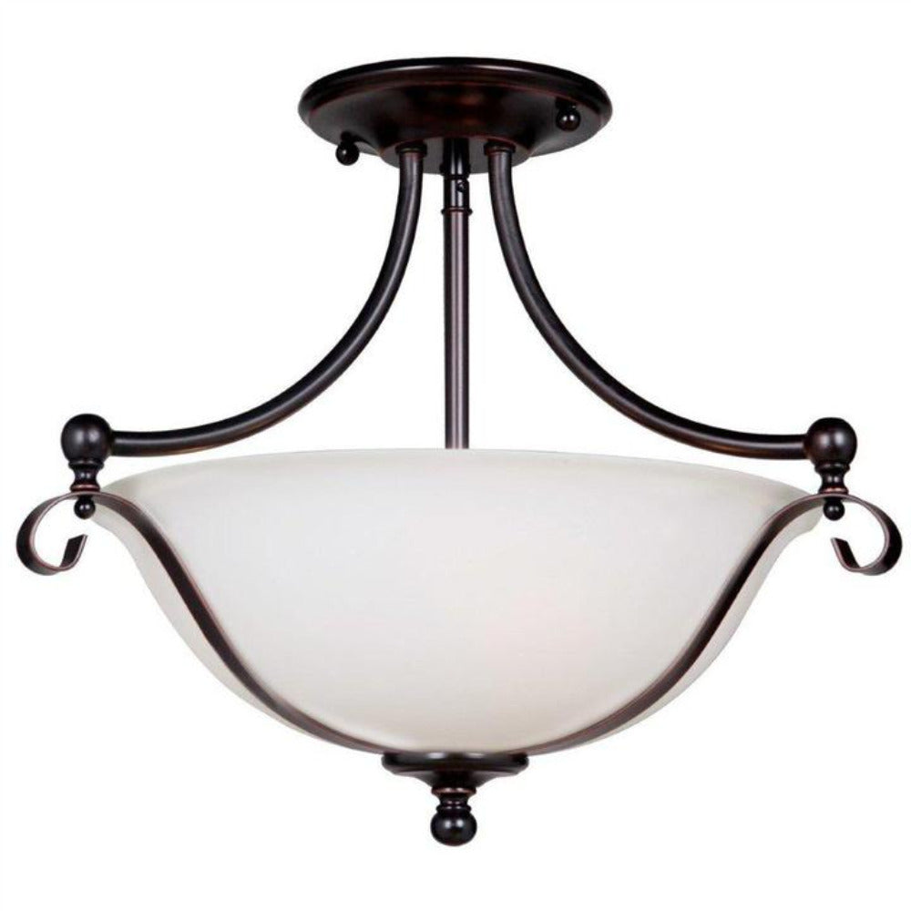 Dallas 2 Light Semi-Flush Mount Bronze - 1000135