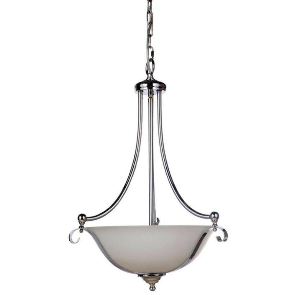 Buy Pendant Lights Australia Dallas Single Suspension 3 Light Pendant Chrome - 1000138