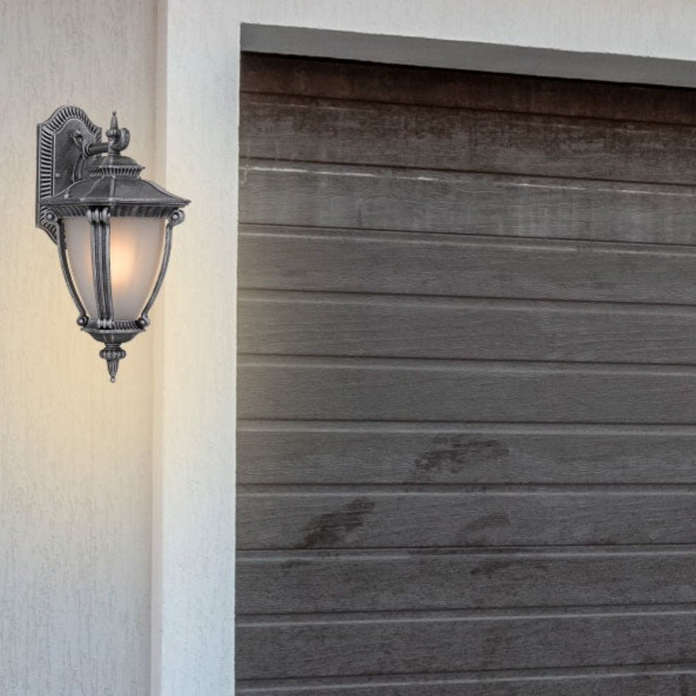 Buy Outdoor Wall Lanterns Australia Delfino 1 Light Wall Light Silver Aluminium - DELFINO EX-SL