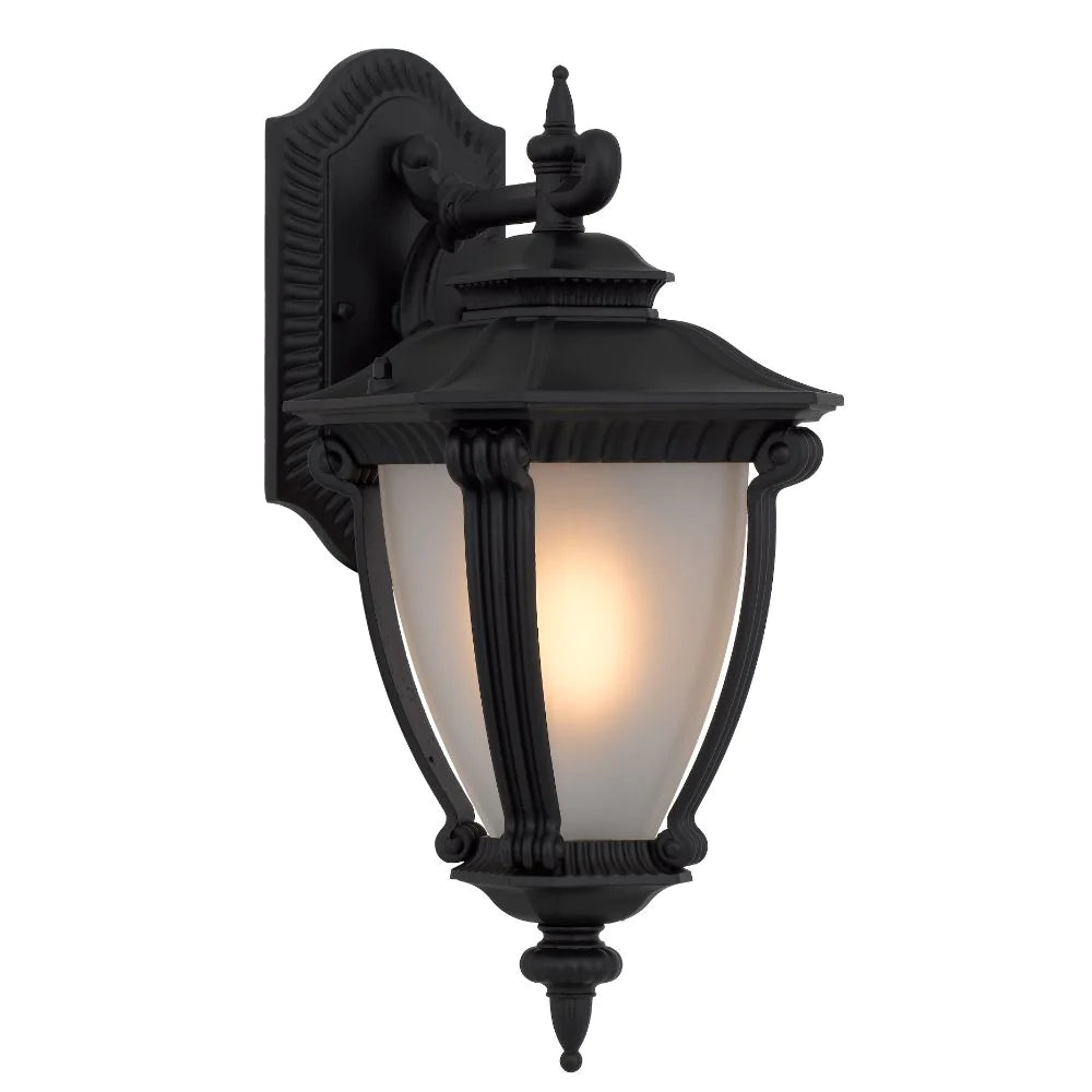 Buy Outdoor Wall Lanterns Australia Delfino 1 Light Wall Light Black Aluminium - DELFINO EX-BK