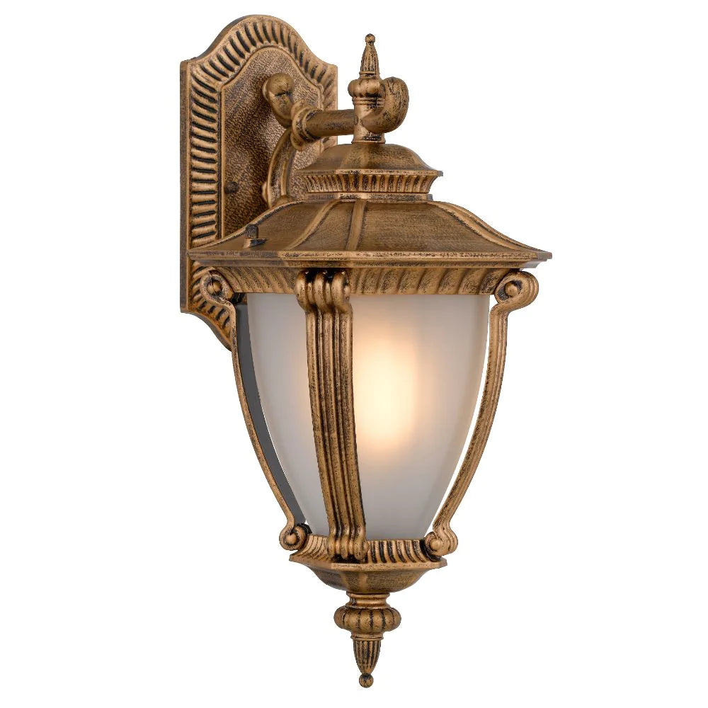 Buy Outdoor Wall Lanterns Australia Delfino 1 Light Wall Light Gold Aluminium - DELFINO EX-GD