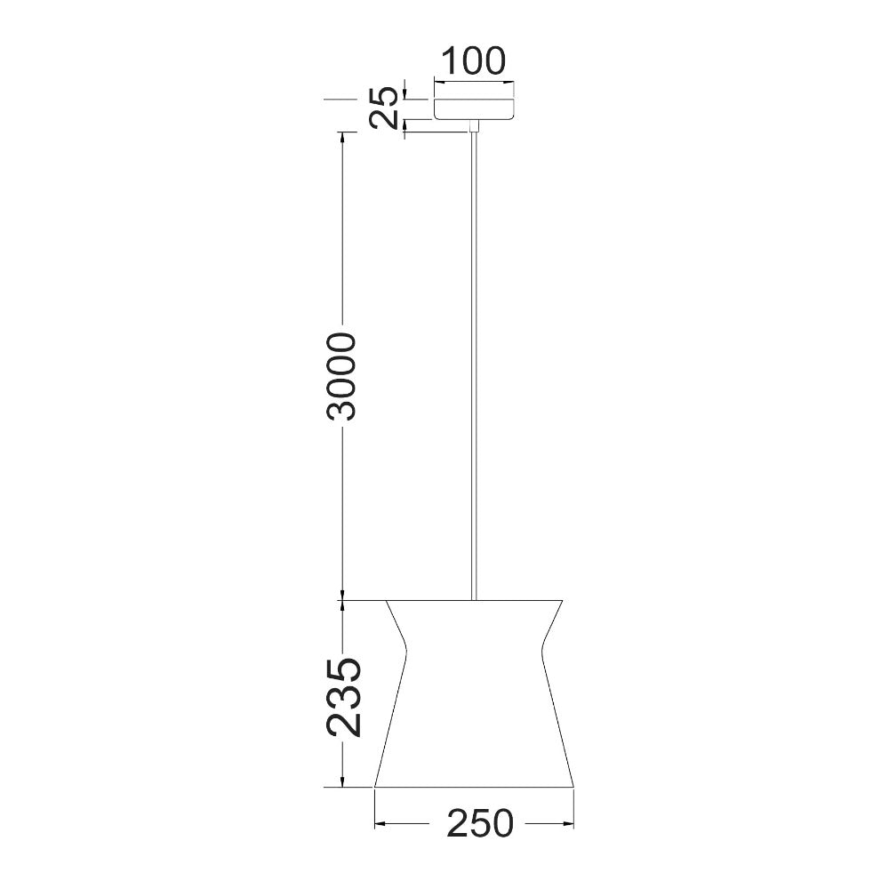 Buy Pendant Lights Australia Diablo 1 Light Pendant White Cone Shape - DIABLO2