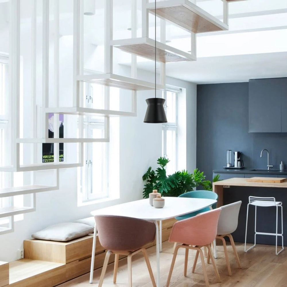 Buy Pendant Lights Australia Diablo 1 Light Pendant Black Cone Shape - DIABLO1