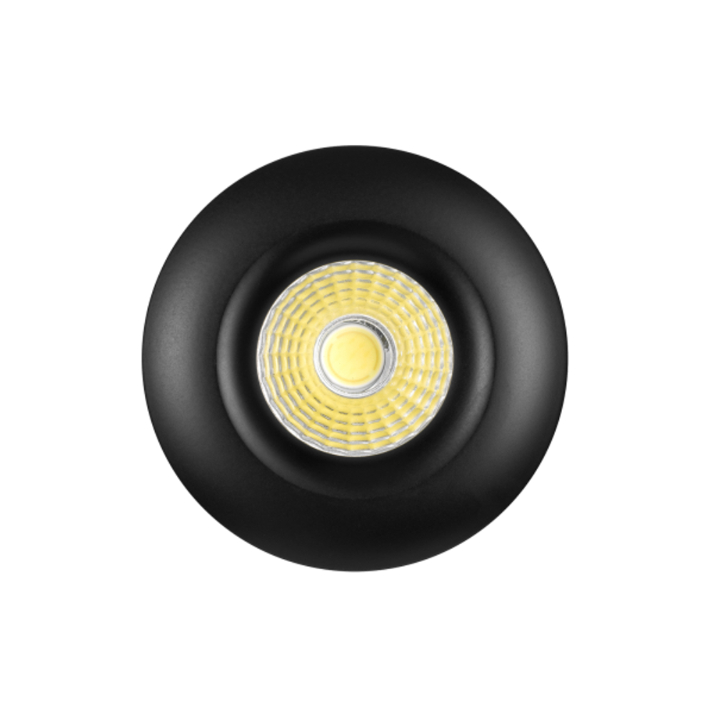 Buy Step Lights Australia Duro Round Stair/Down Light 3W LED 3000K Aluminium, Black - DURO 3R-BK83