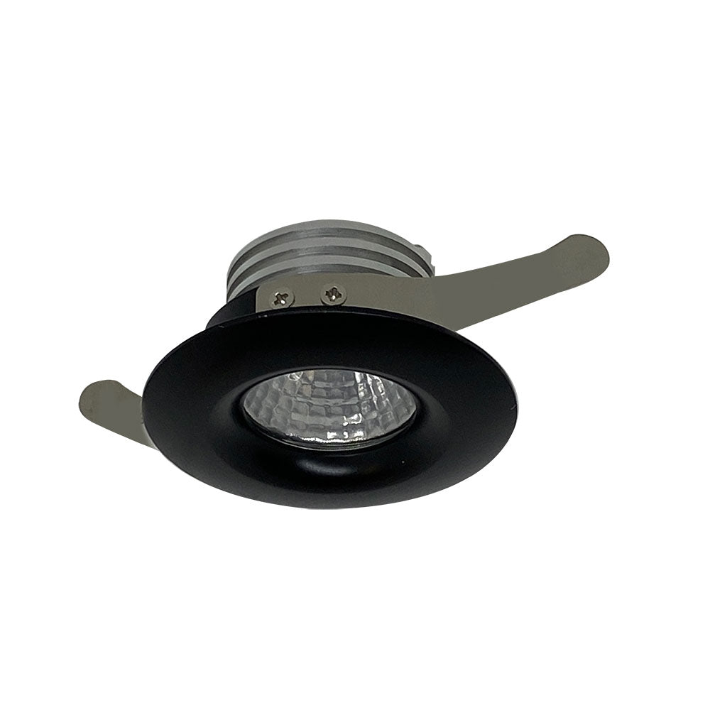 Duro Round Stair/Down Light 3W LED 3000K Aluminium, Black - DURO 3R-BK83