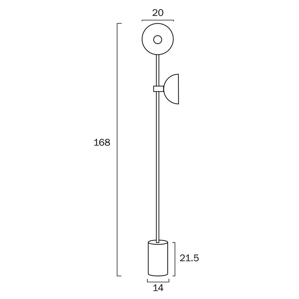 Buy Floor Lamps Australia Efrain 2 Light Floor Lamp Black - EFRAIN FL-BK