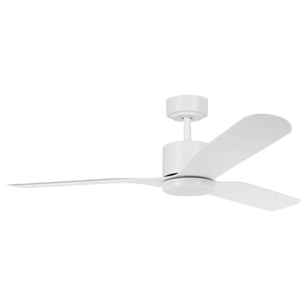 Buy DC Ceiling Fans With Light Australia ILUKA DC Ceiling Fan 52" Matt White With LED - 20537801