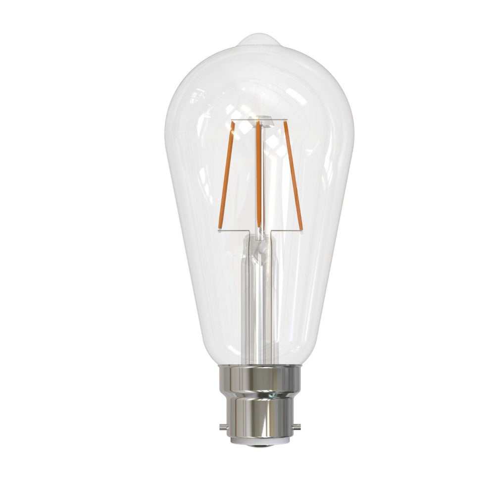 Buy LED Filament Globes Australia Filament Pear Dimmable LED Globe 240V 5W BC Clear 2700K - 205423
