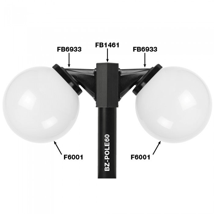 Buy Post Tops Australia Post Top ES 240V 20W White PMMA - F6001-WH