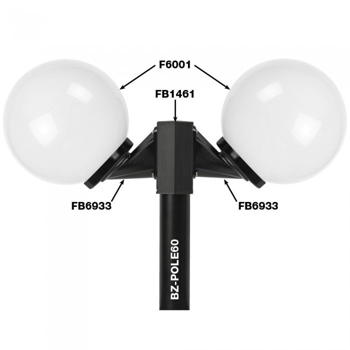 Buy Post Tops Australia Post Top ES 240V 20W White PMMA - F6001-WH
