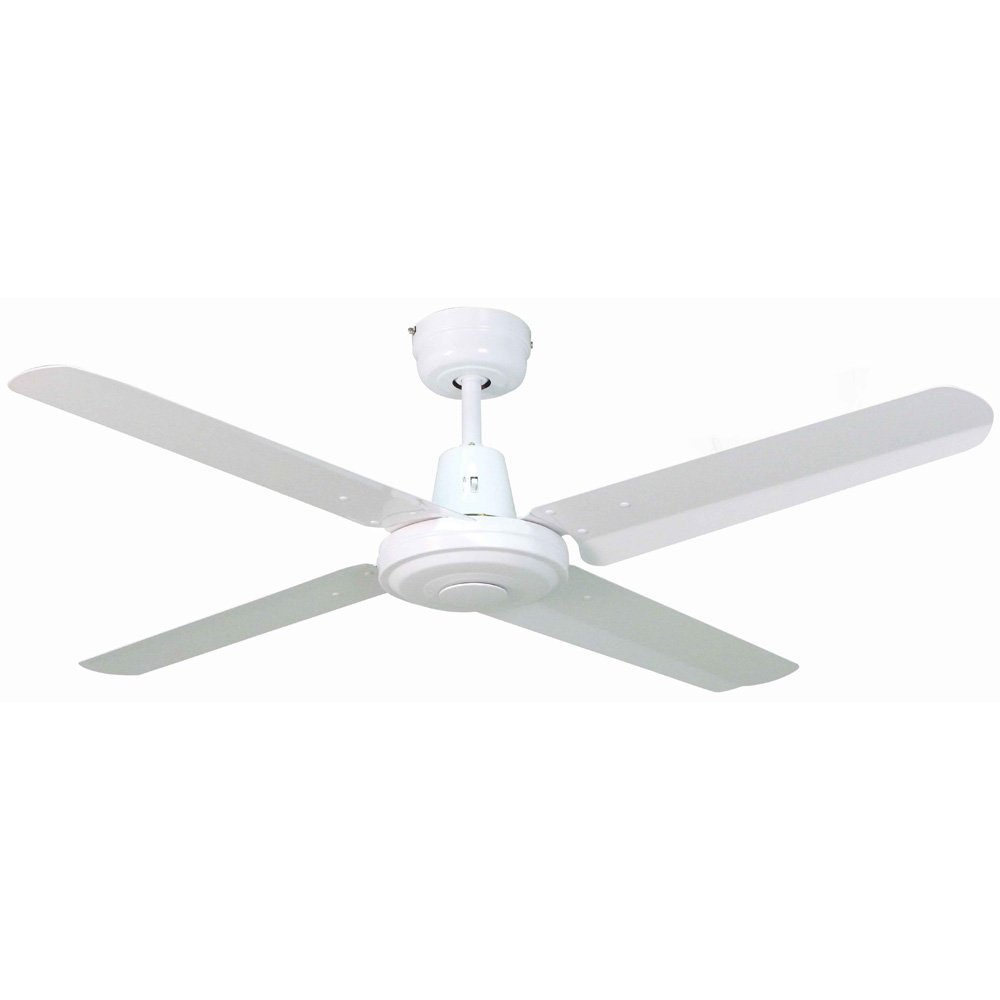 Buy AC Ceiling Fans Australia Swift AC Ceiling Fan 48" White With Metal Blades - FC010124WH