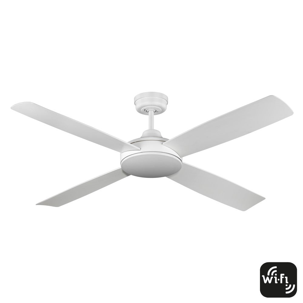 Buy DC Ceiling Fans Australia Anova Smart DC Ceiling Fan 52" White - FC1140WHWIFI